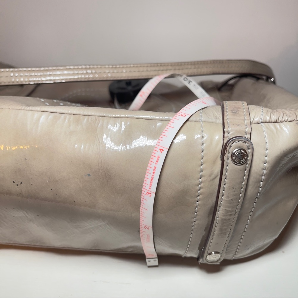 COACH Audrey Andie Gray Patent Leather Crossbody Tote Bag - Picture 15 of 16